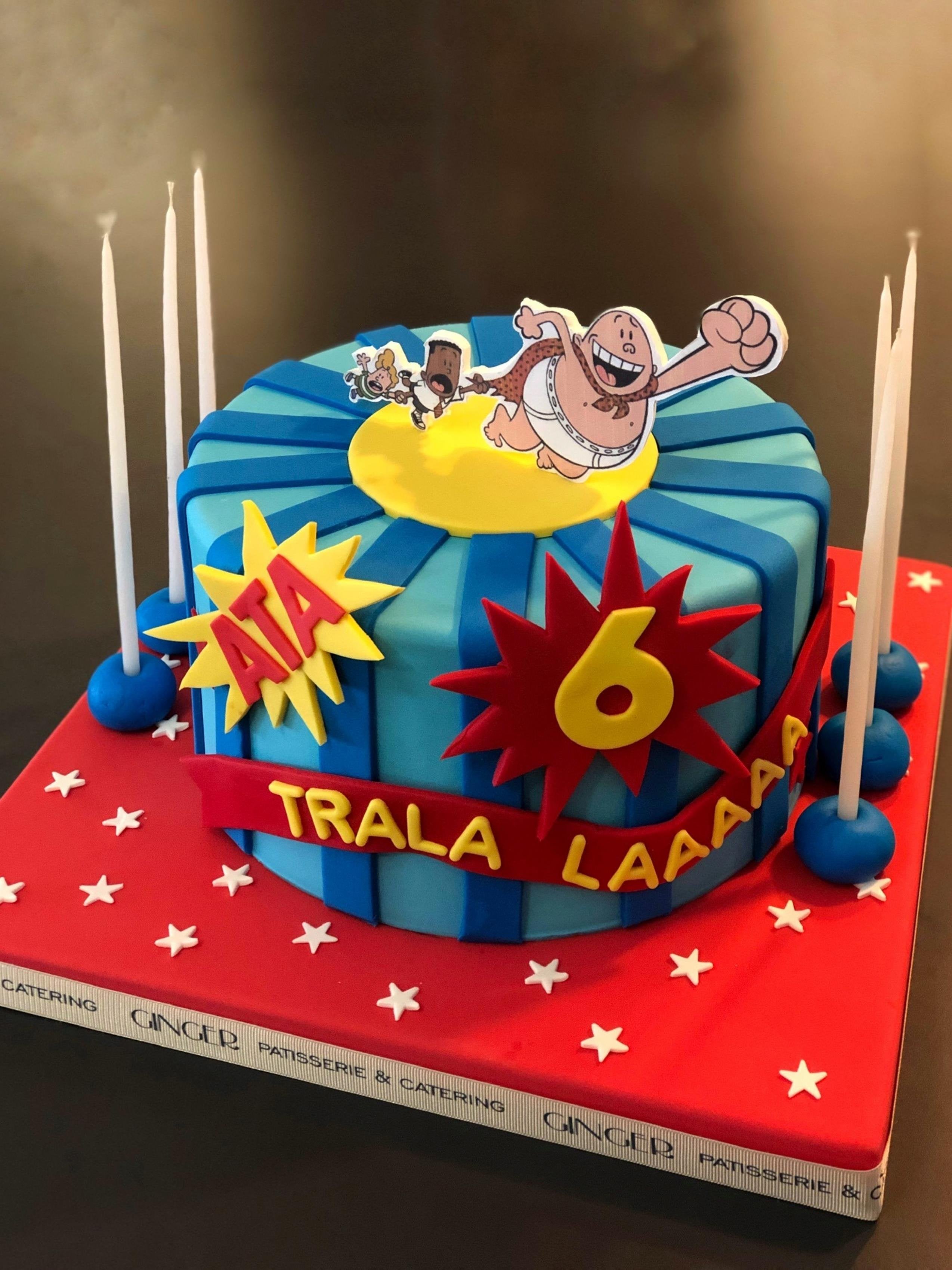 Captain Underpants Temalı Show Cake & Seçilen İçerikte Pasta