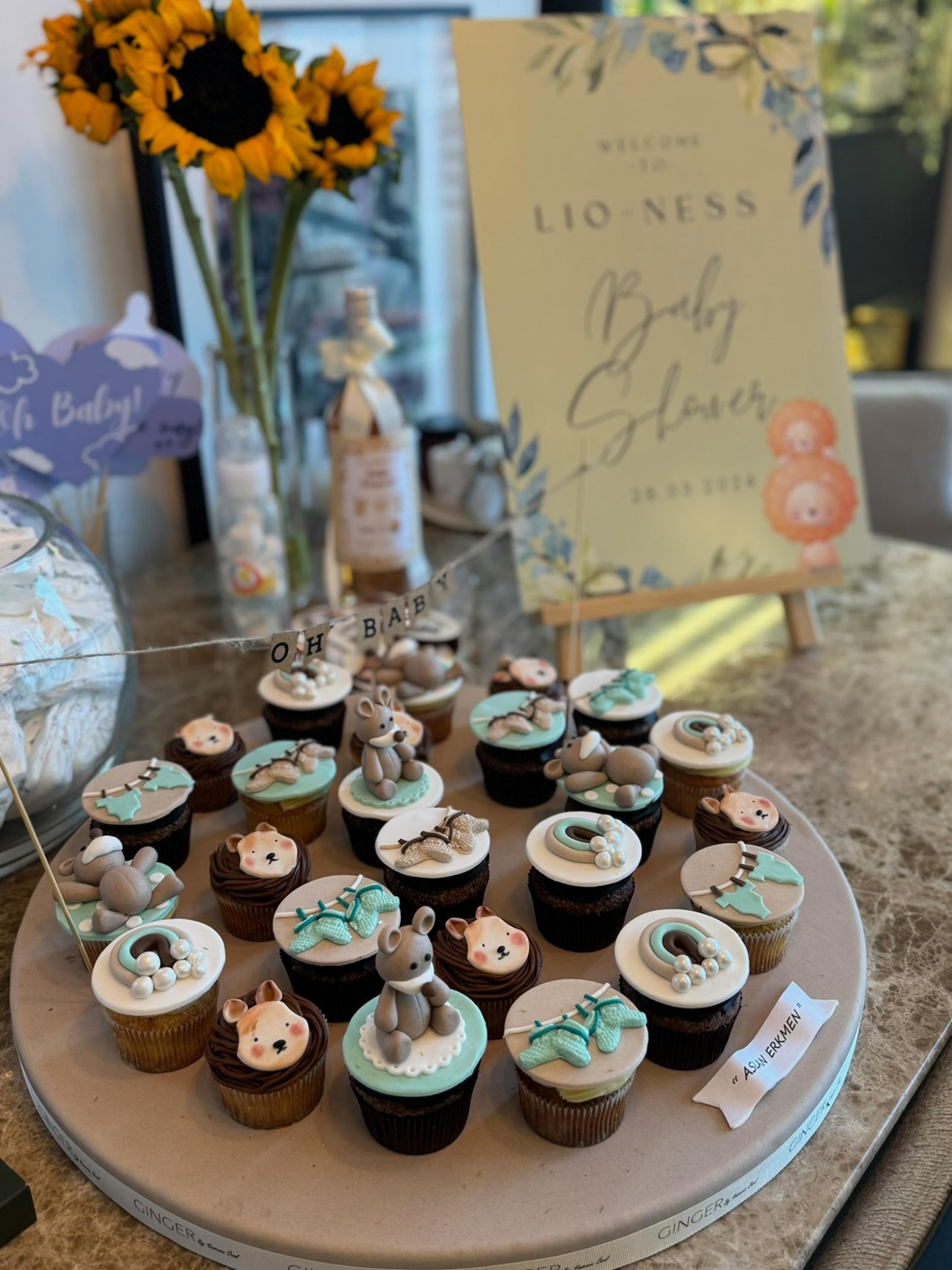 Erkek  Bebek Temalı Cupcake Aranjmanı