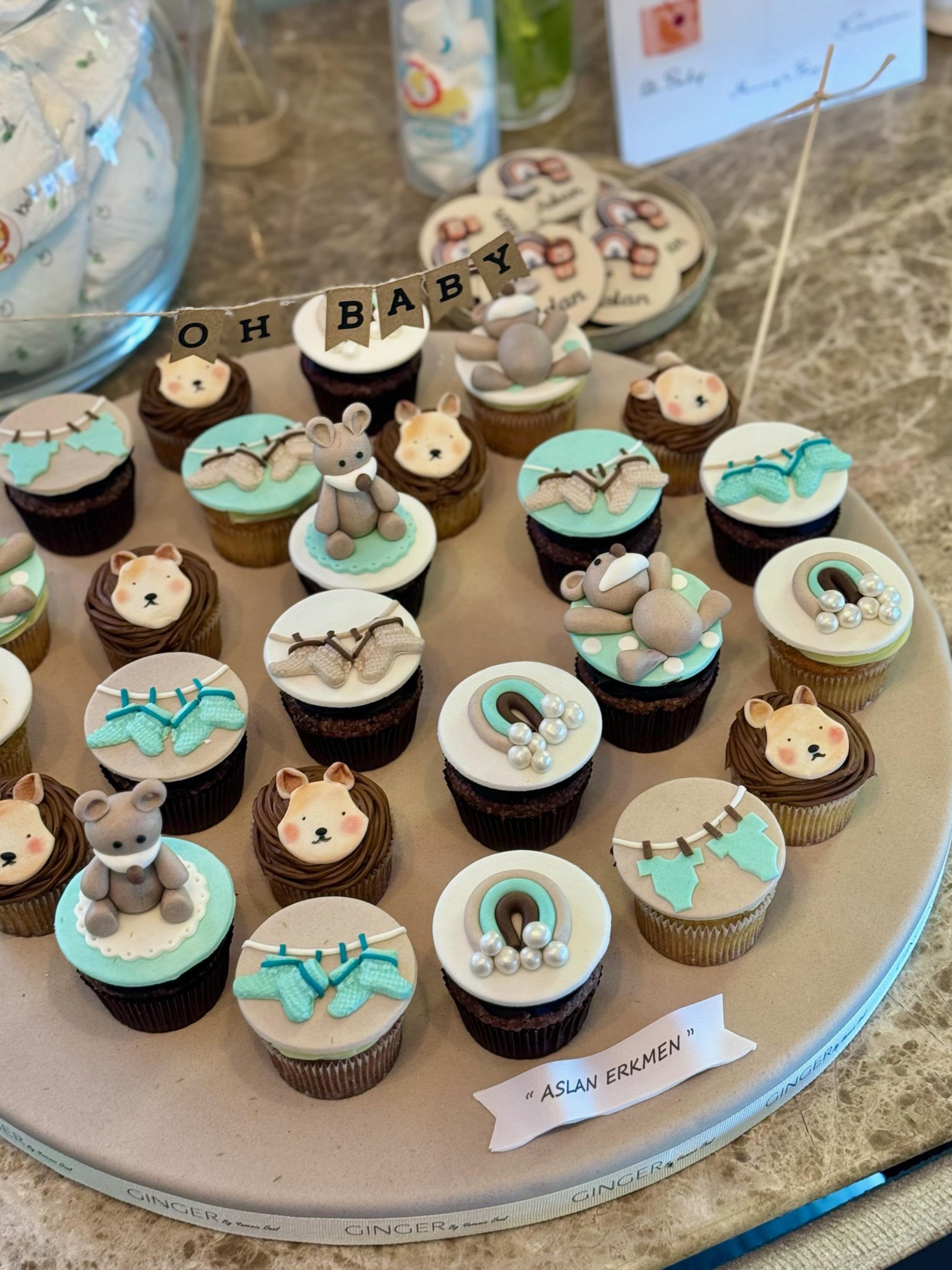 Erkek  Bebek Temalı Cupcake Aranjmanı