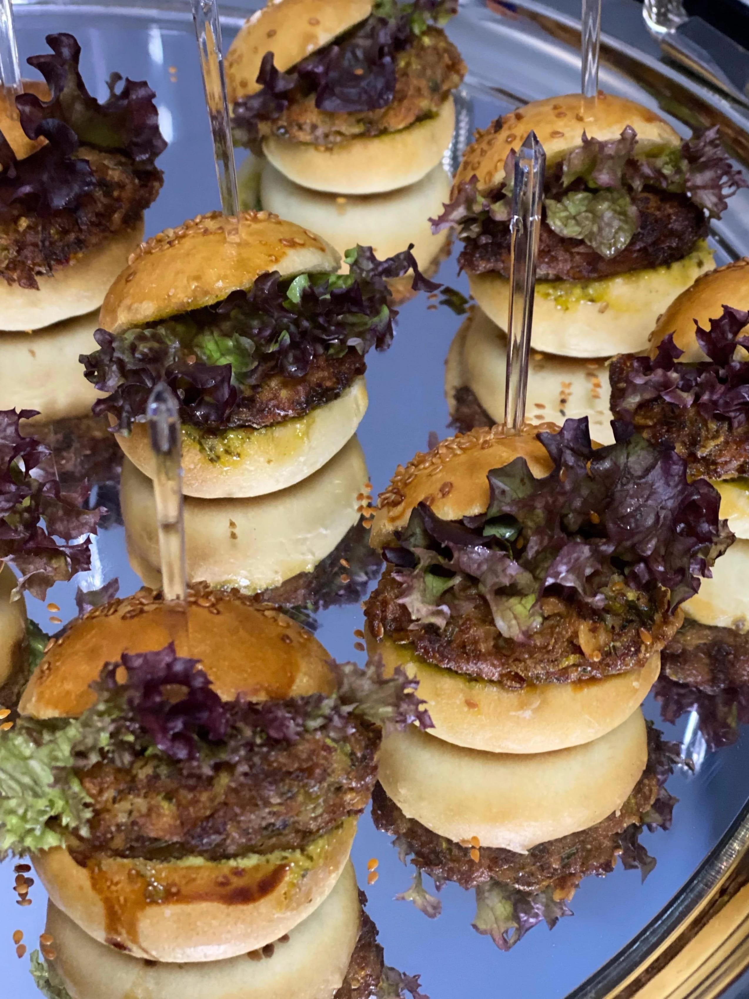 Kabak Köfteli Mini Vejeteryan Burger Kutusu (12'li)