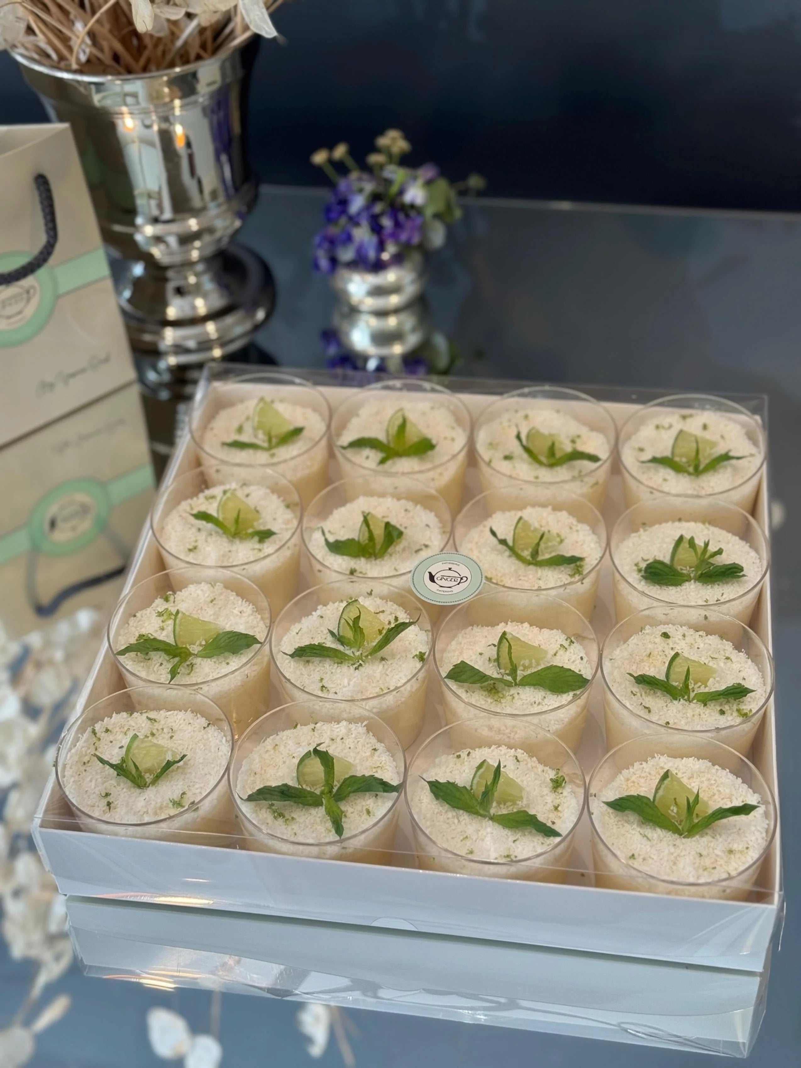 Kuplarda Hindistan Ceviz & Lime Limonlu Muhallebi