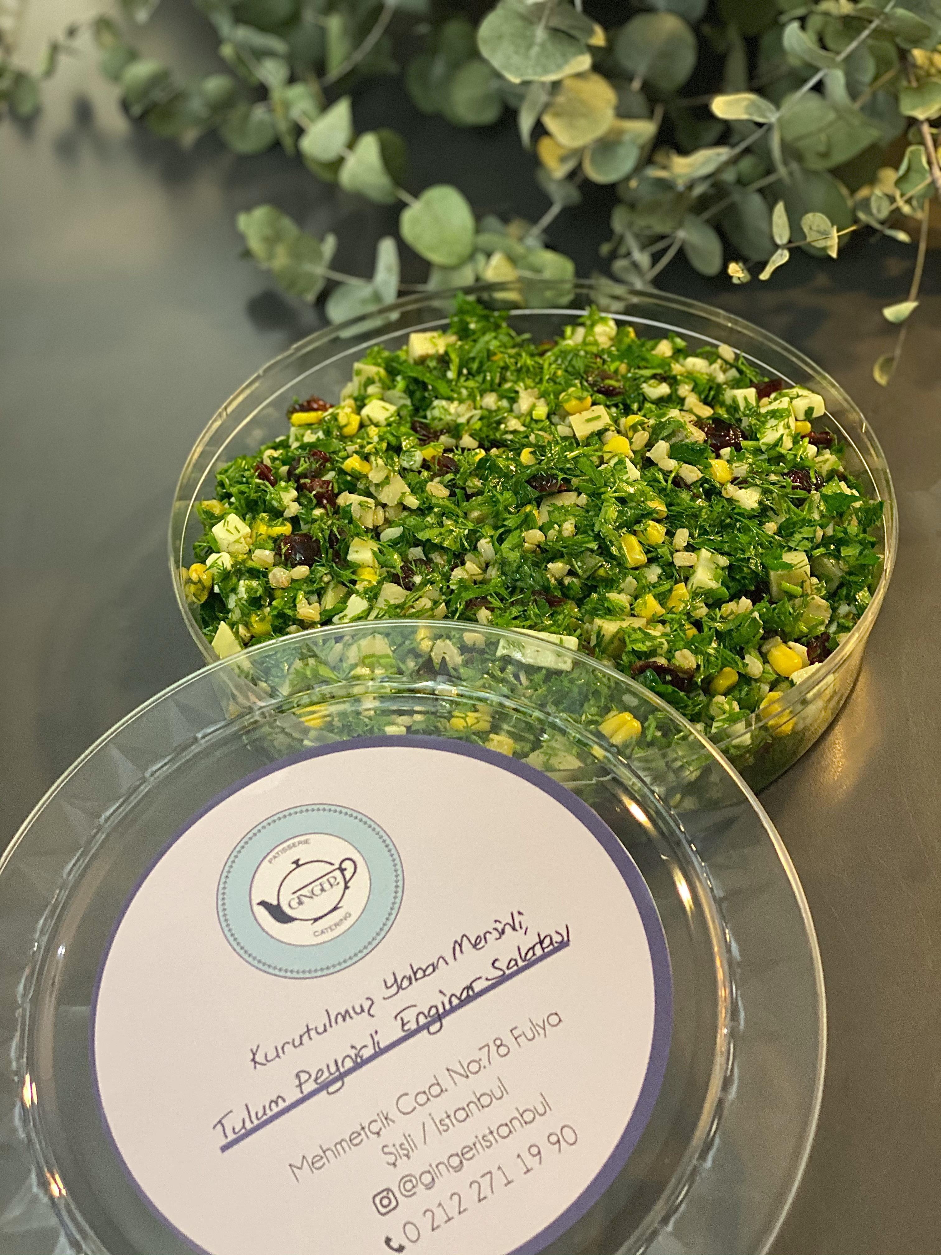 Kurutulmuş Yabanmersinli Tulum Peynirli Enginar Salatası