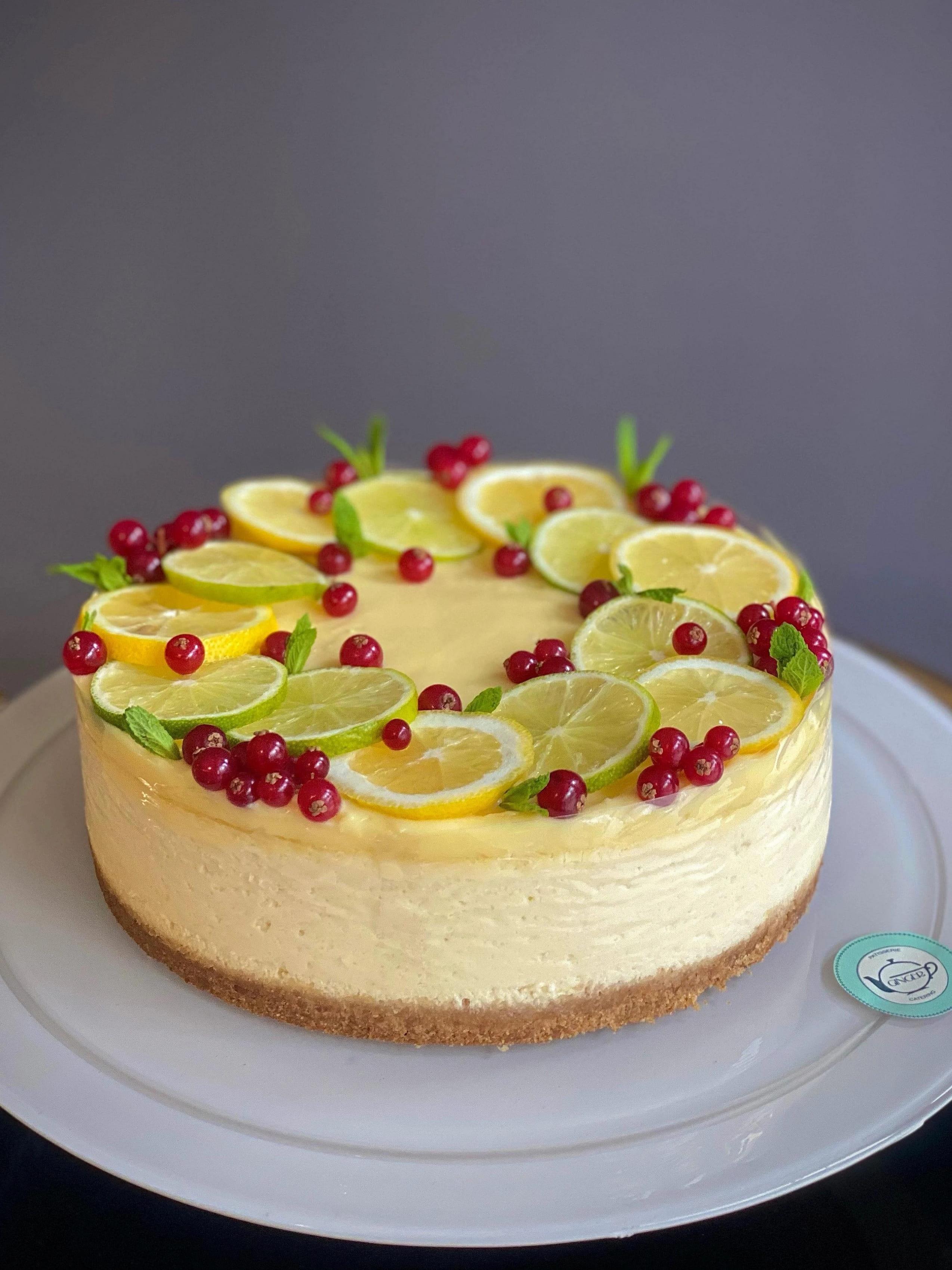 Limonlu Frenk Üzümlü Cheesecake