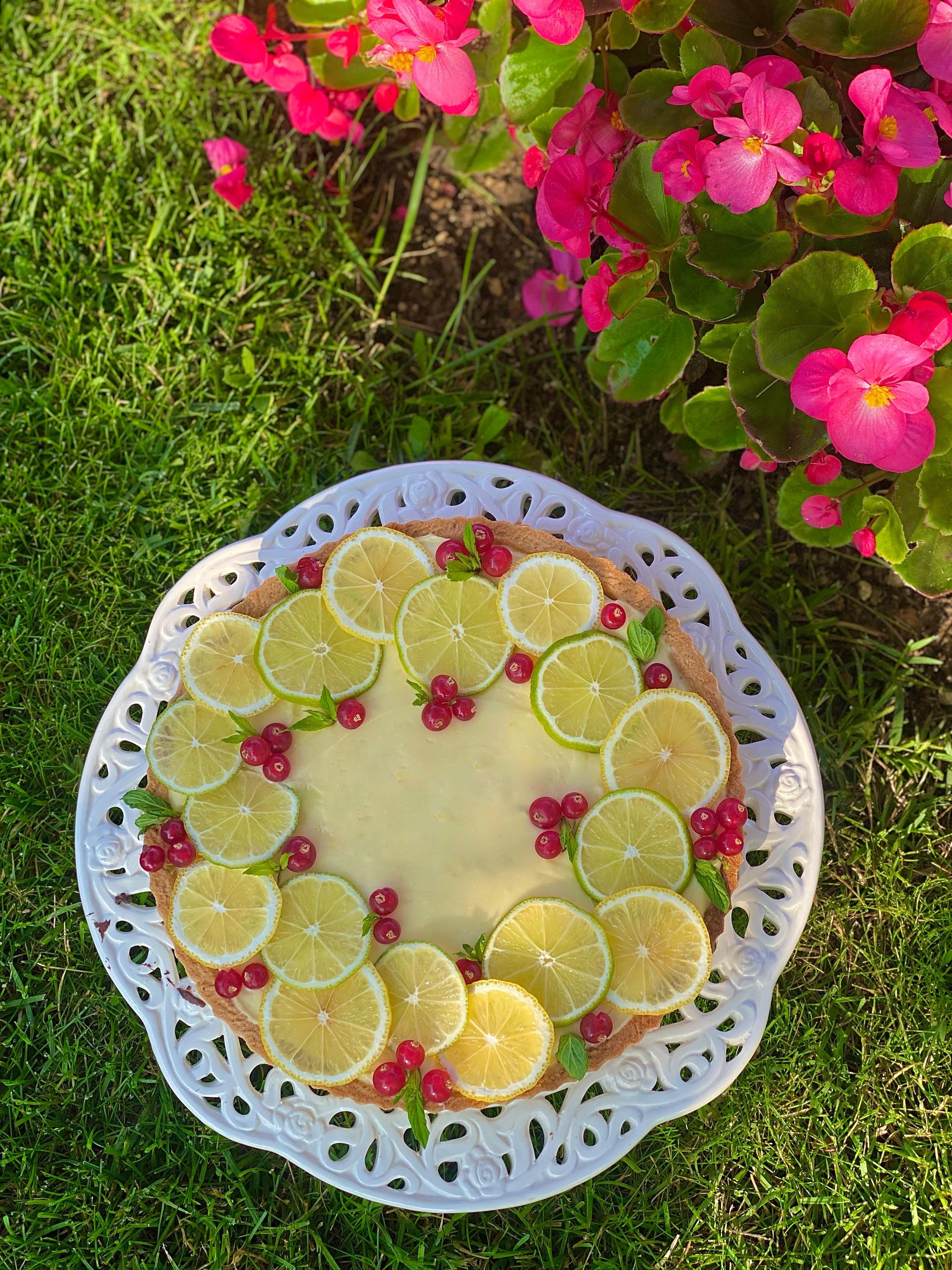 Limonlu Frenk Üzümlü Tart