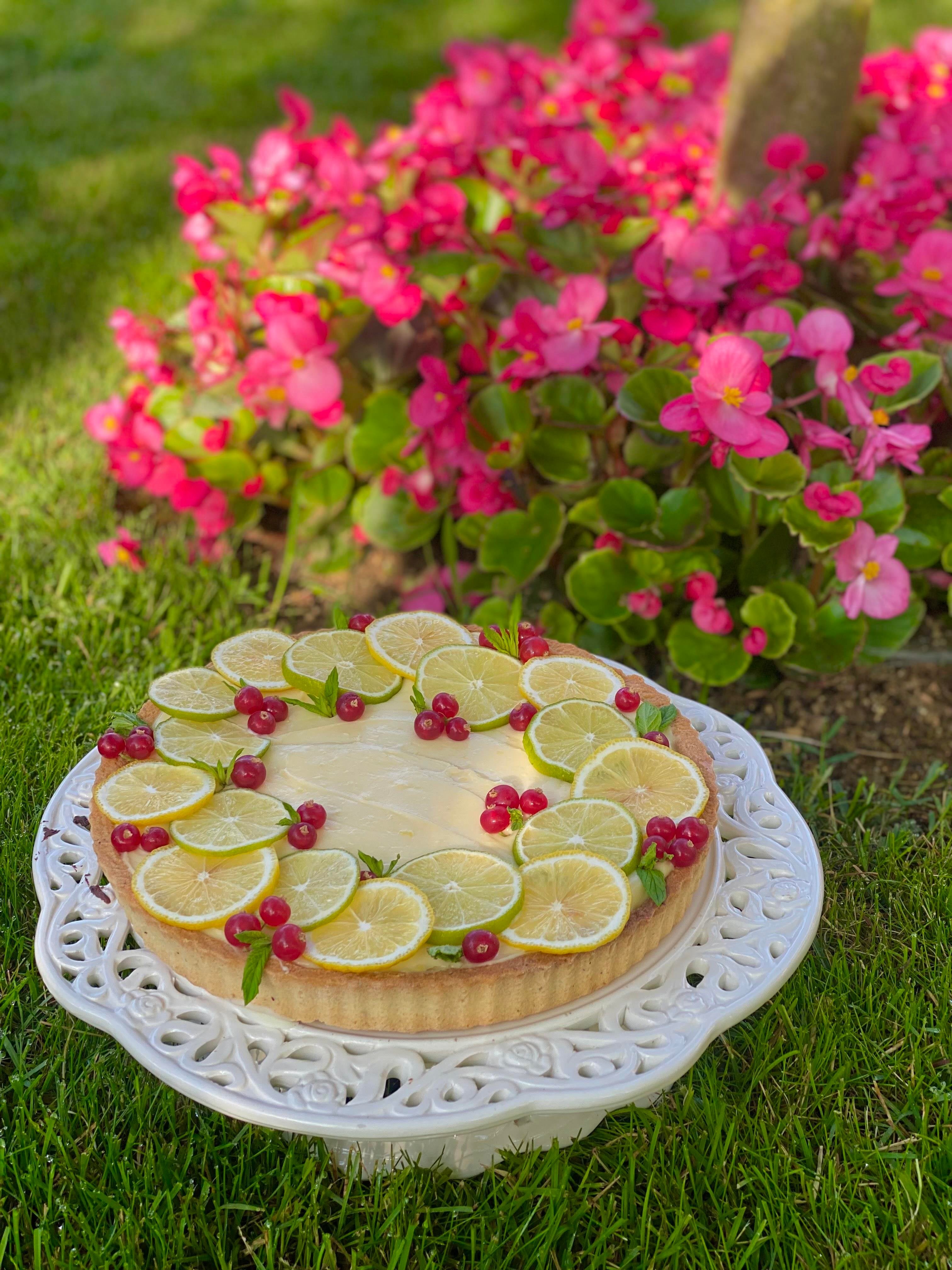 Limonlu Frenk Üzümlü Tart