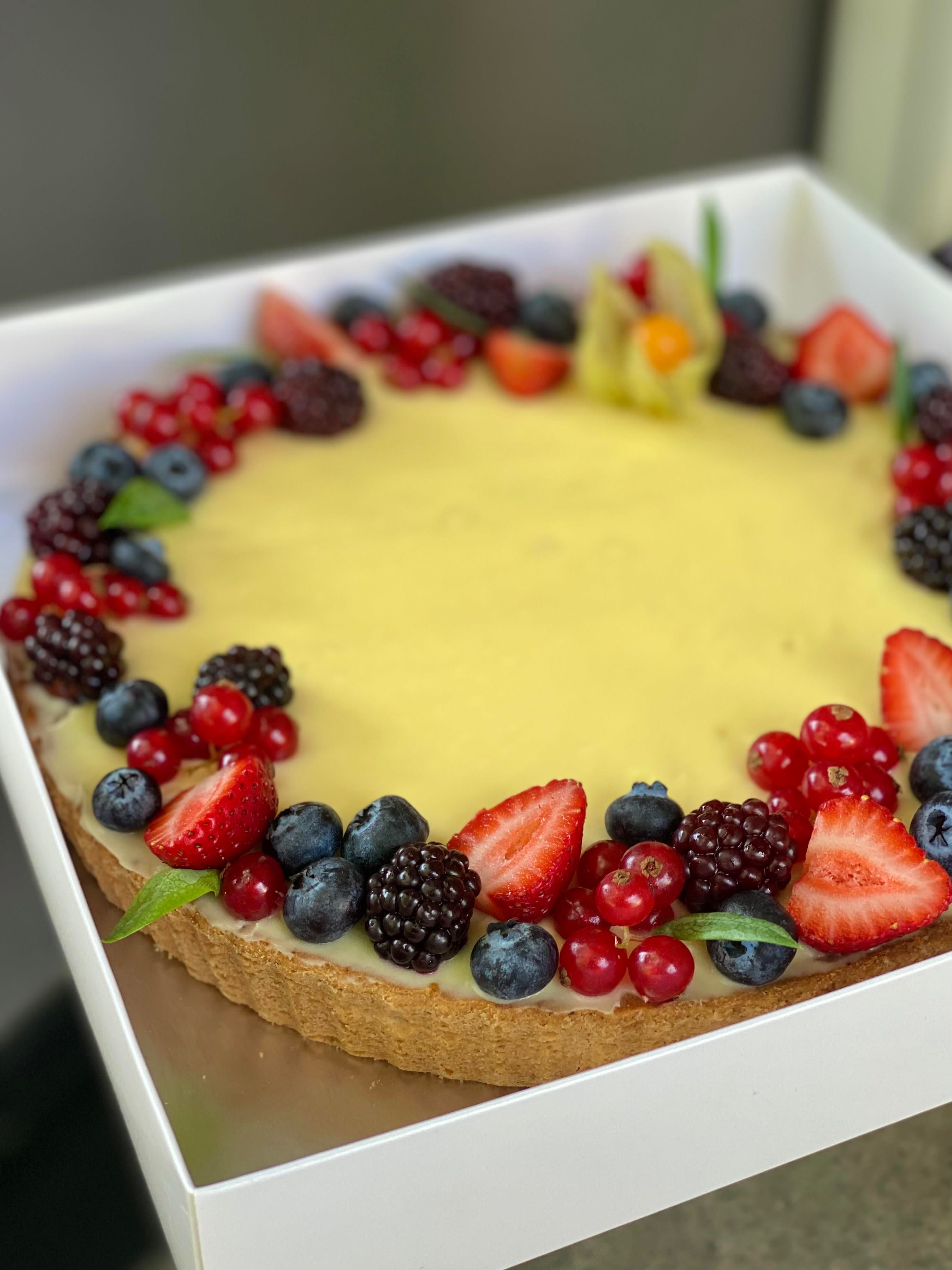 Limonlu Orman Meyveli Tart