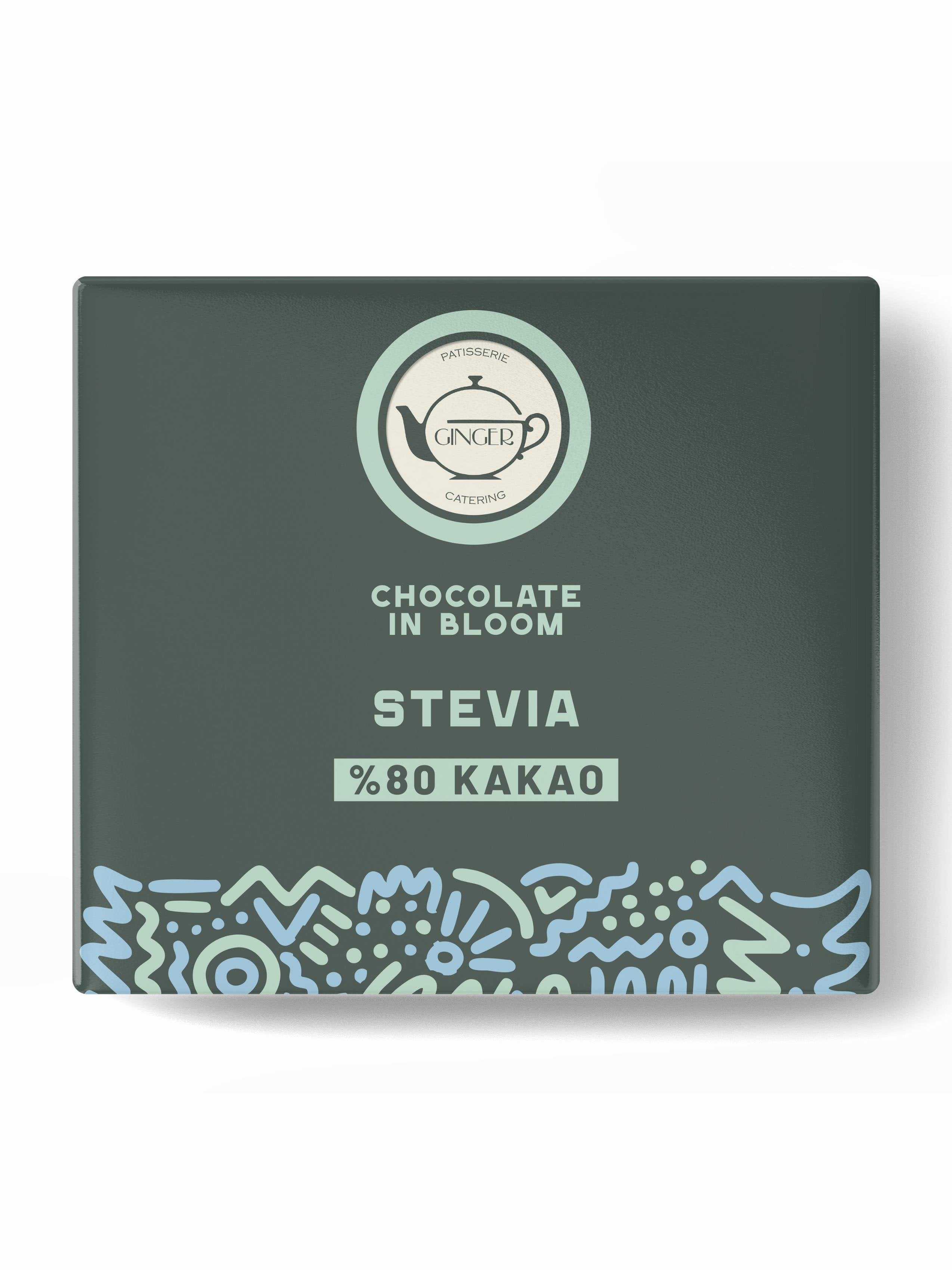 Stevia %80 Bitter Tablet Çikolata (40 gr) - Chocolate in Bloom
