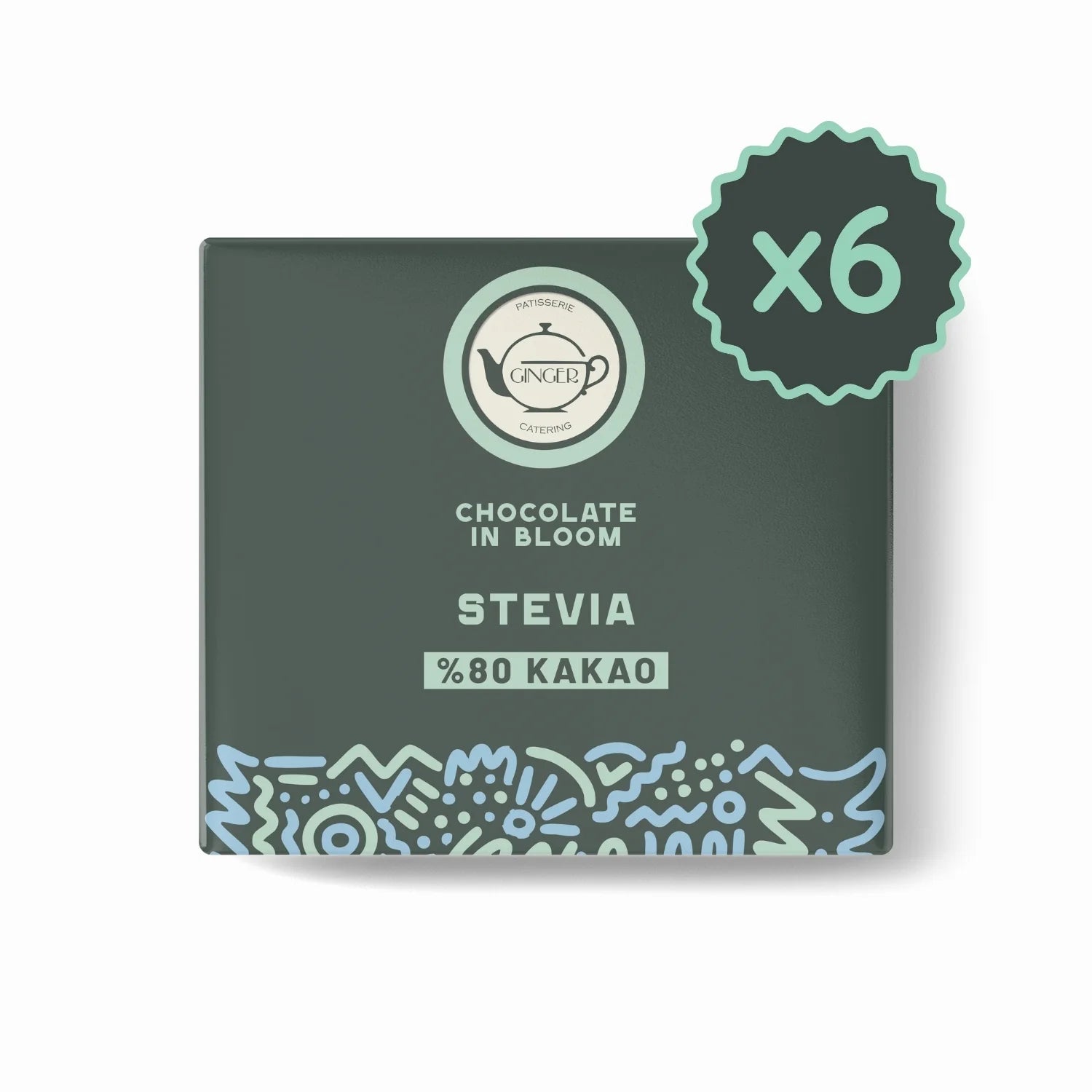 Stevia %80 Bitter Tablet Çikolata Seti 40 Gr