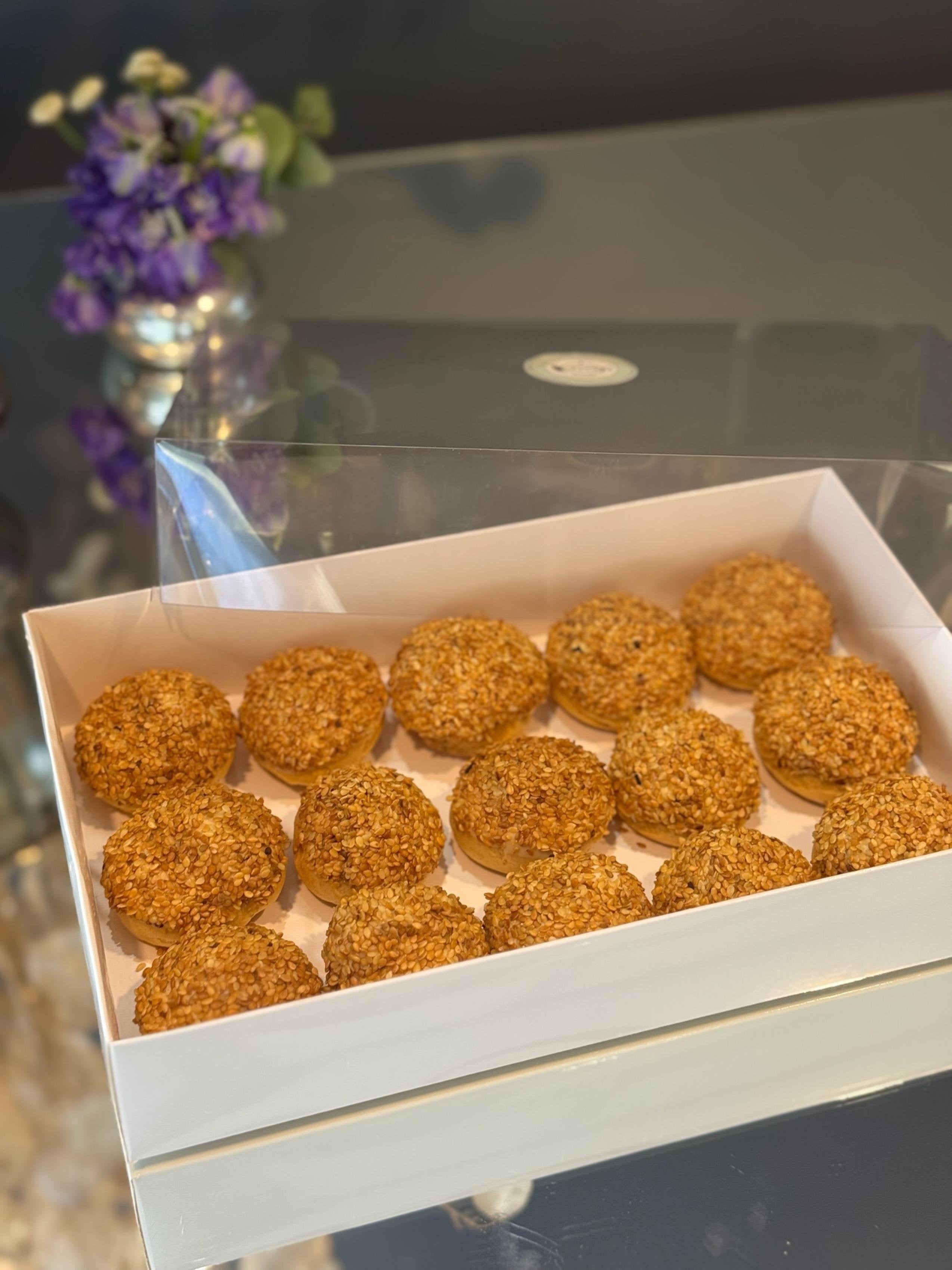 Tahinli & Susamlı Profiterol (Choux) Topları (15 Adet)