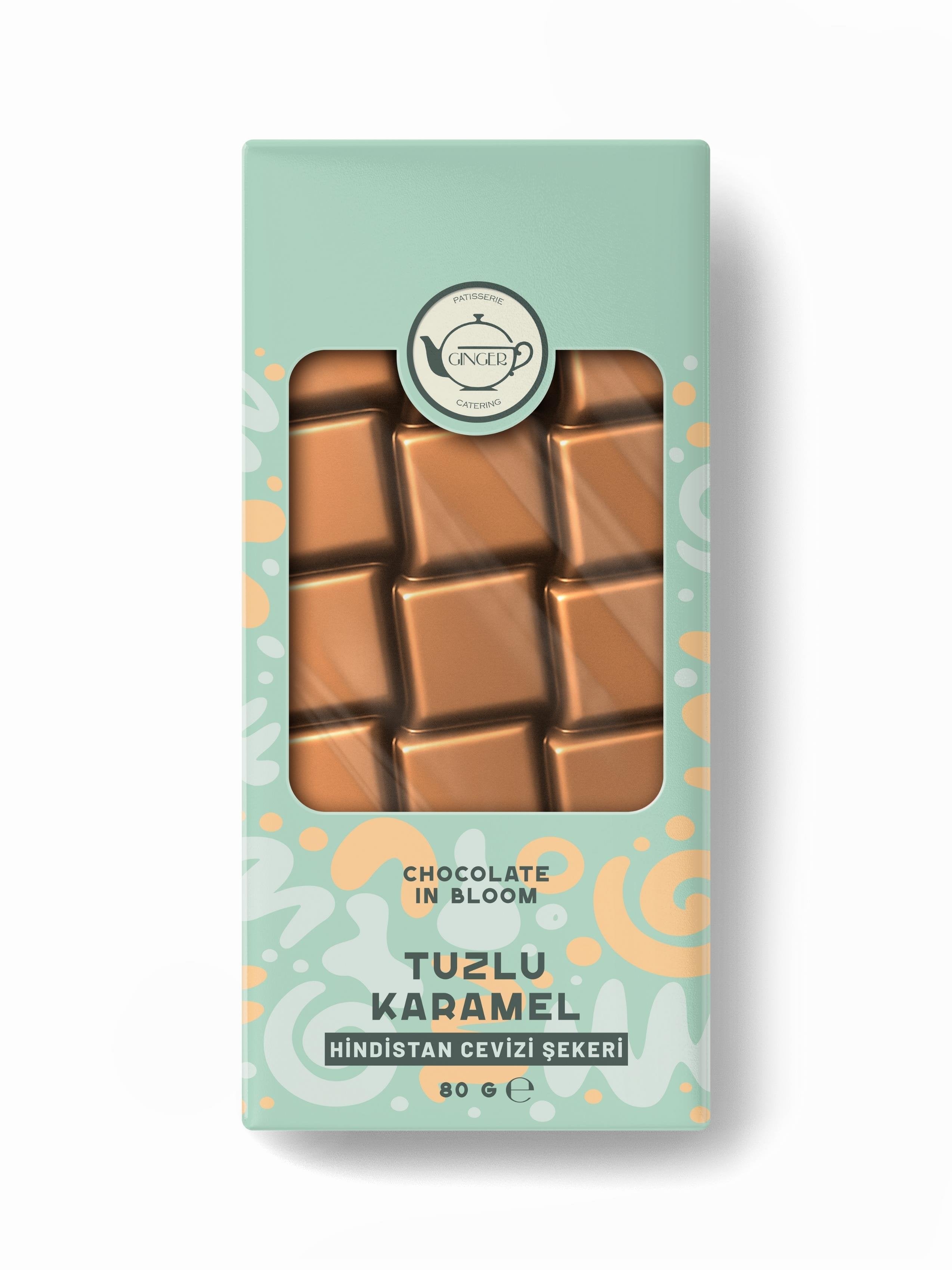Tuzlu Karamel Tablet Çikolata (80 gr) - Chocolate in Bloom