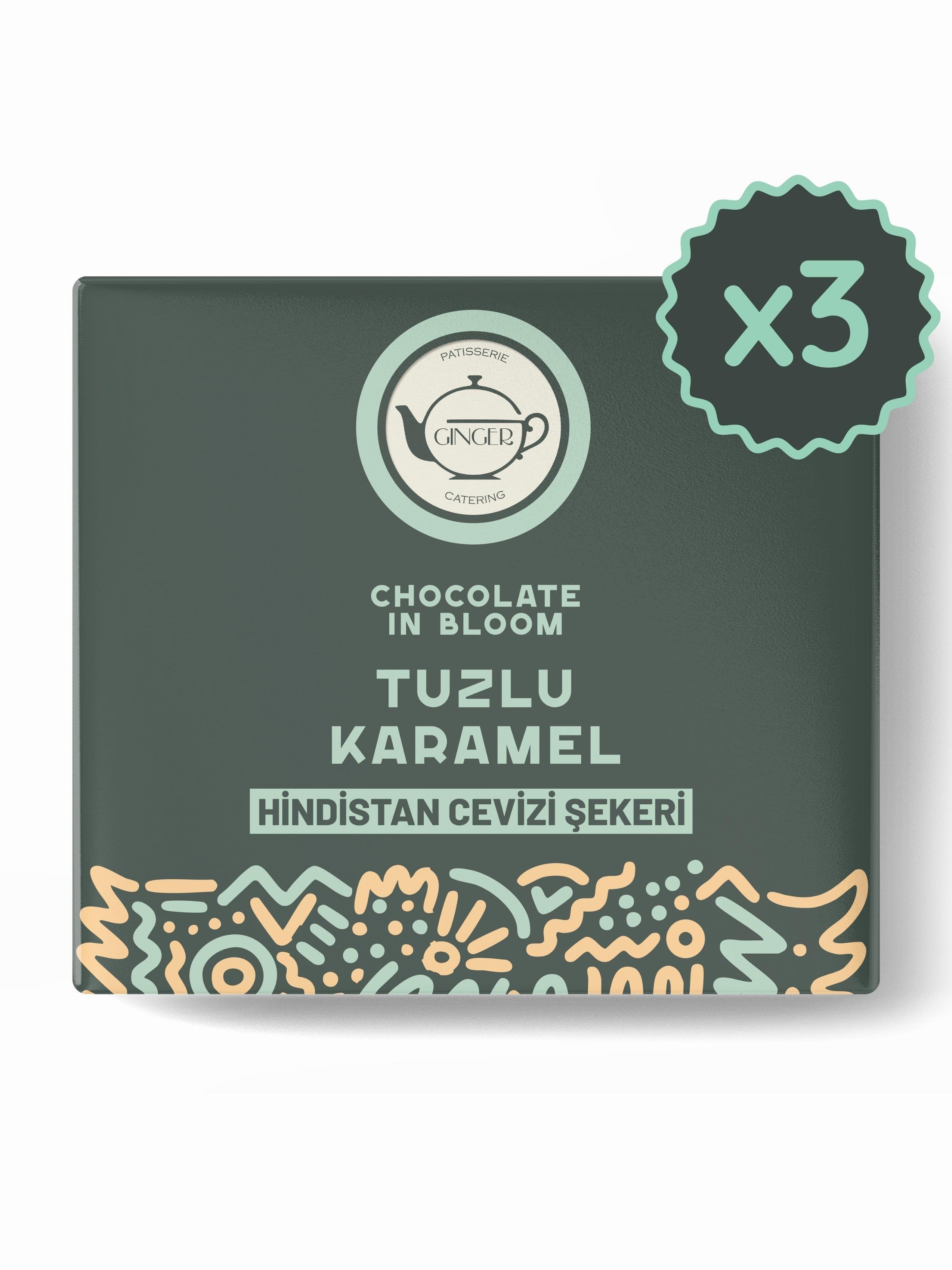 Tuzlu Karamel Tablet Çikolata Seti 40 gr