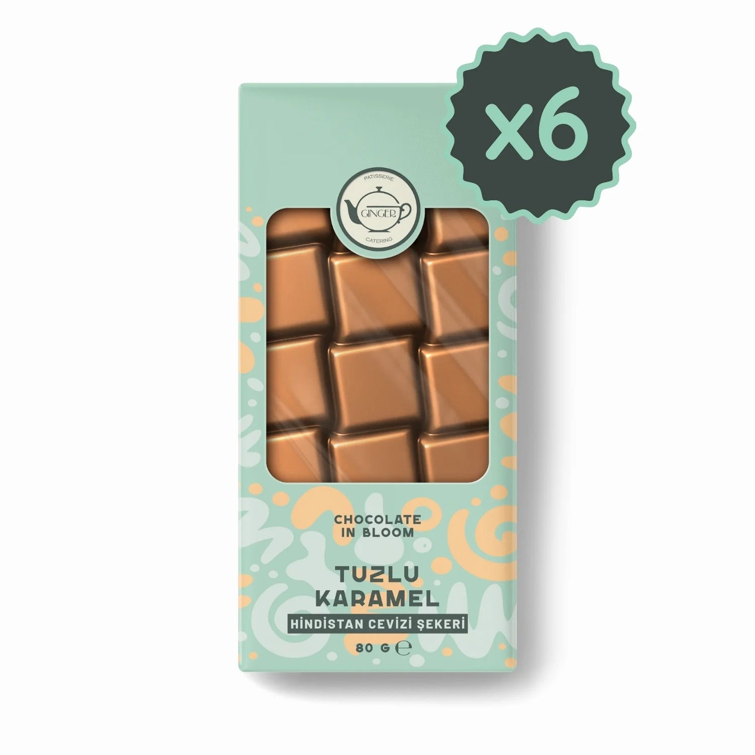 Tuzlu Karamel Tablet Çikolata Seti 80 gr
