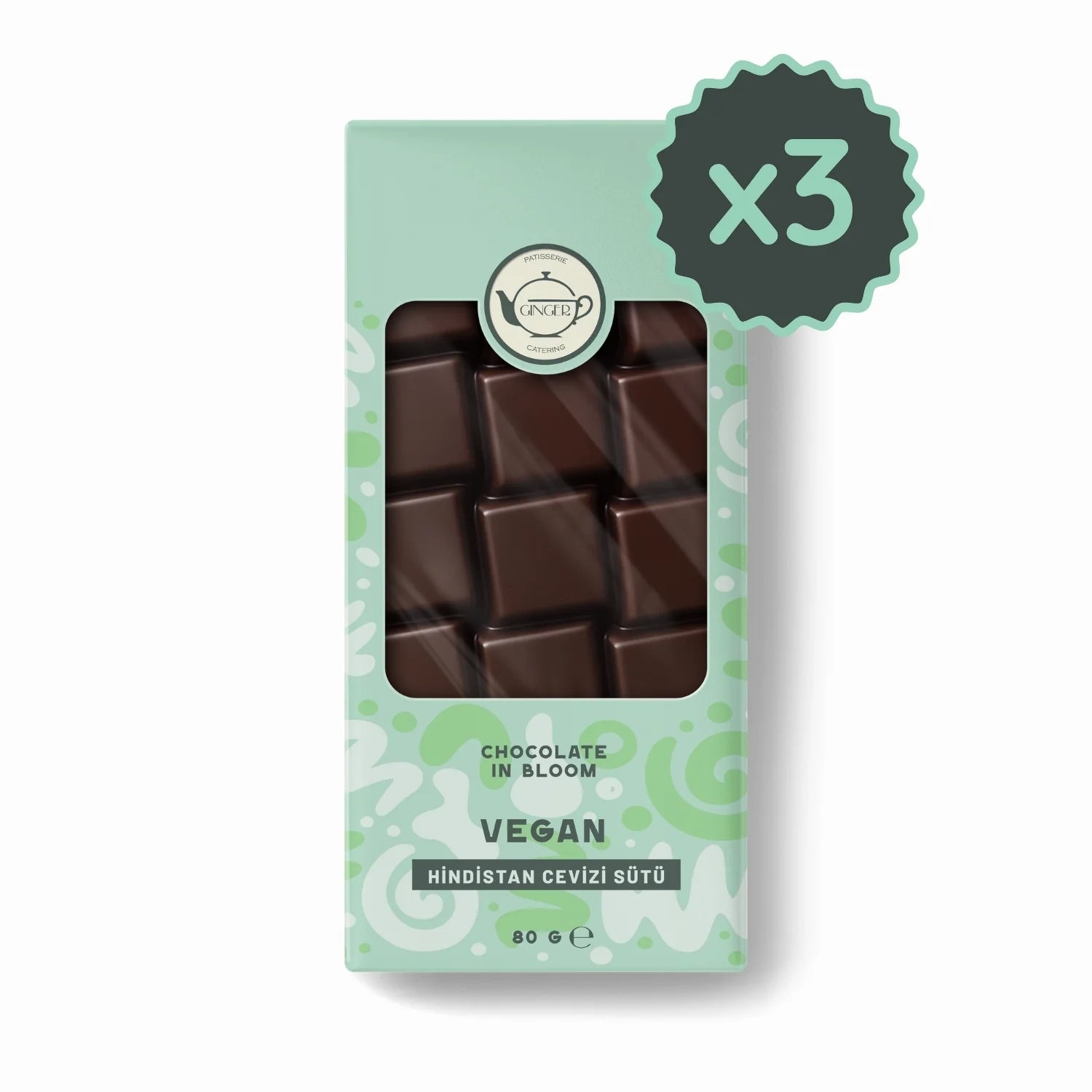 Vegan Tablet Çikolata Seti 80 gr